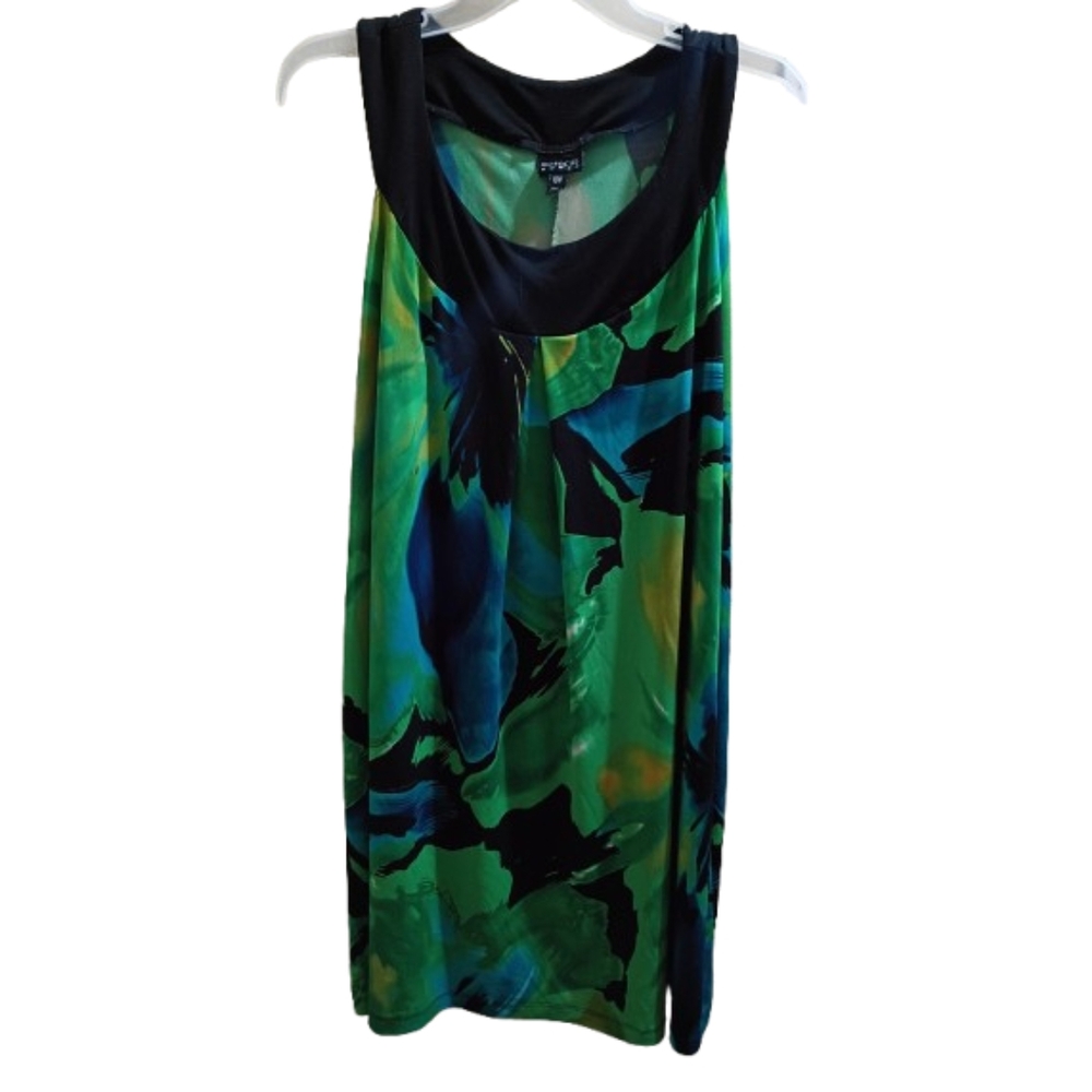 💙 3 For $12 Enfocus Studio Green and Blue Blouse